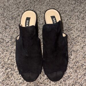 DKNY Black Suede Heels